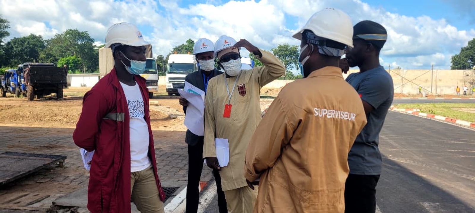 Halal Côte d’Ivoire auditors visiting an industrial site